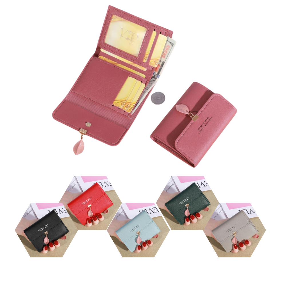 Trifold Coin Purse for Women and Minimalist Credit Card Holder: Elegance in the Details