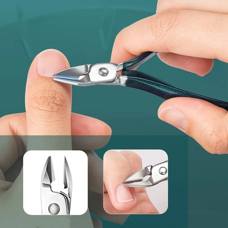 Luxury Stainless Steel Nail Care Kit – 7/10/12/18 Pieces with Chic Travel Case for On-the-Go Grooming