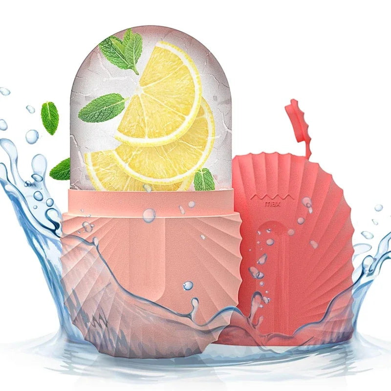 Elegant Silicone Ice Face Roller – Instant Cooling, Puffiness Relief & Pore Refinement Elegance
