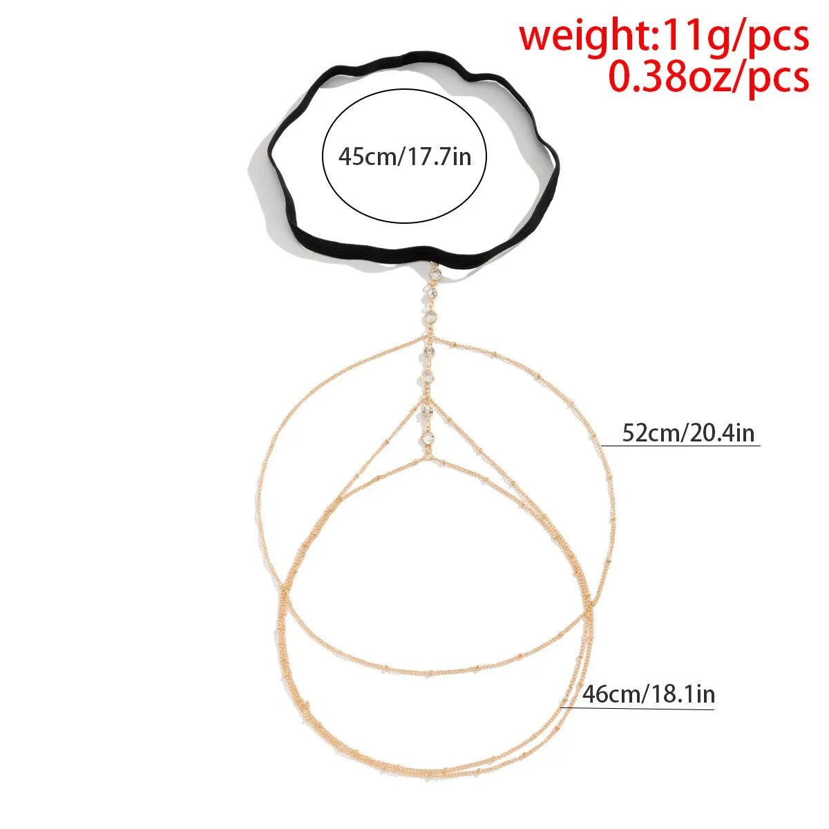 Bohemian Crystal Thigh Chain – Unique Summer Elegance with Sparkling Feminine Charm