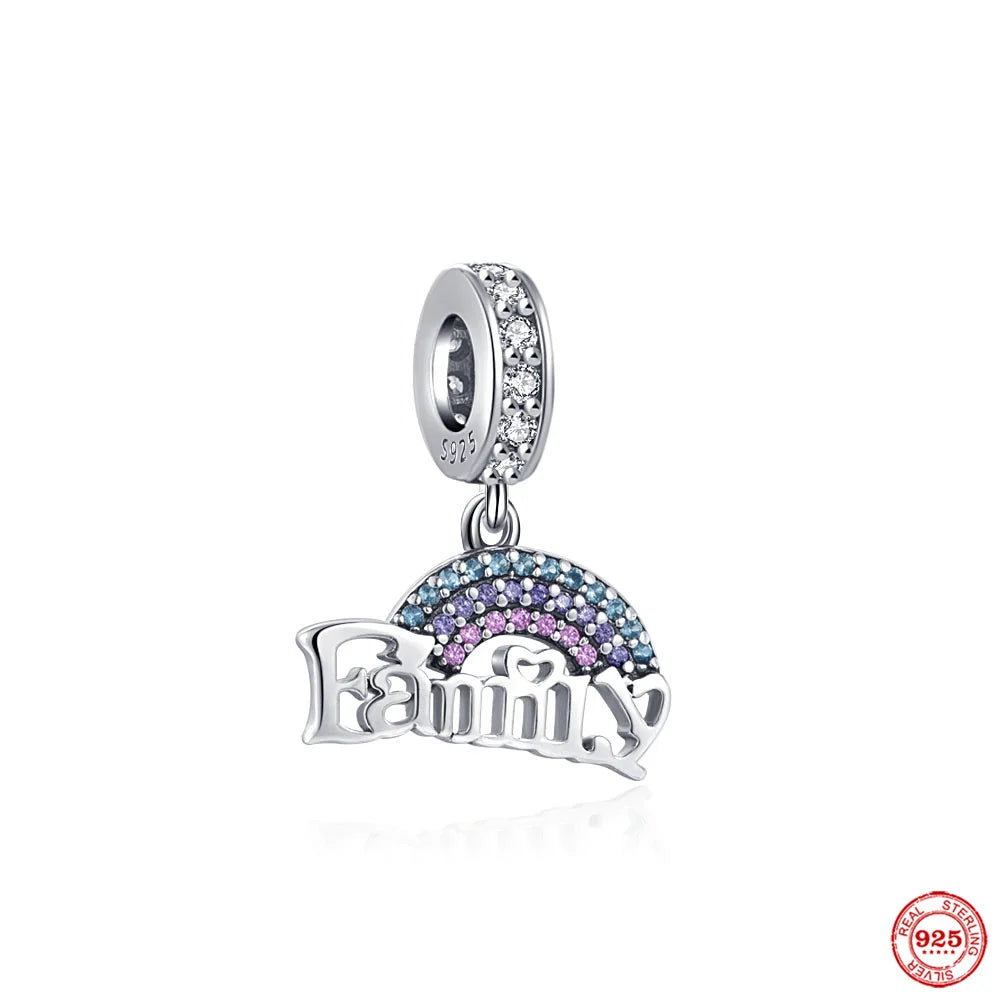 Accessories for bracelets made from 925 European silver, perfect for all family members and friends