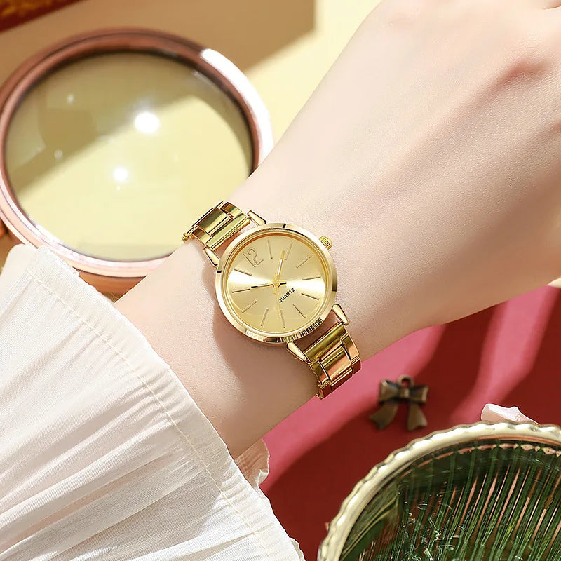 Golden Grace Duo Set: Watch and Bracelet