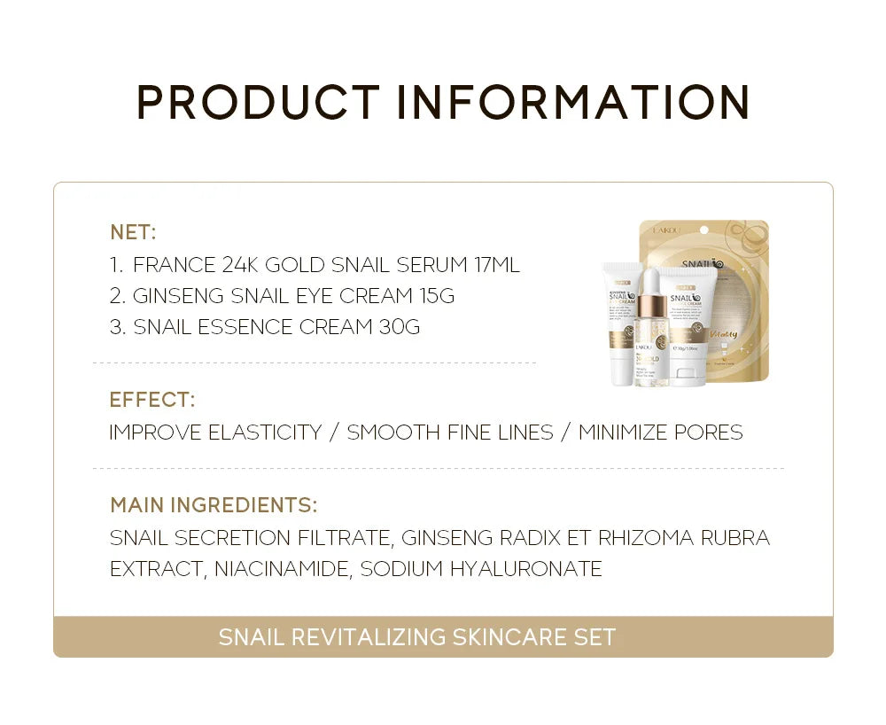 LAIKOU Luxury Set with Vitamin C & 24K Gold – Complete Glow & Premium Skincare Experience
