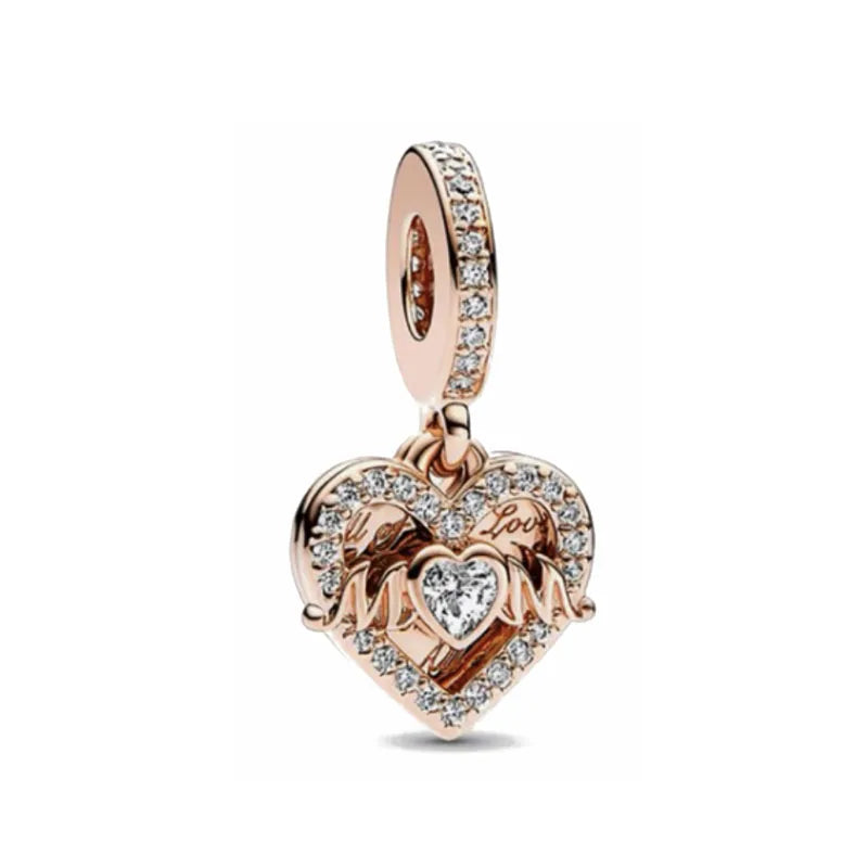 Accessories for bracelets made from 925 European silver, perfect for all family members and friends