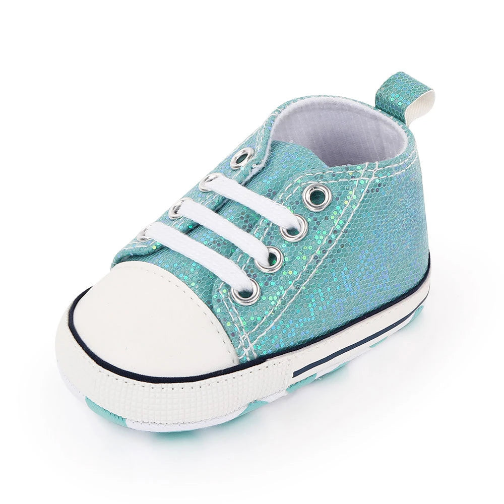 Chic Star-Print Baby Shoes – Stylish & Non-Slip for Early Walkers