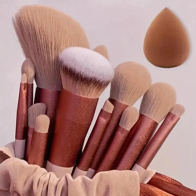 All-in-One Premium Brush Set – Perfect for Powder, Foundation, Eyeshadow & More