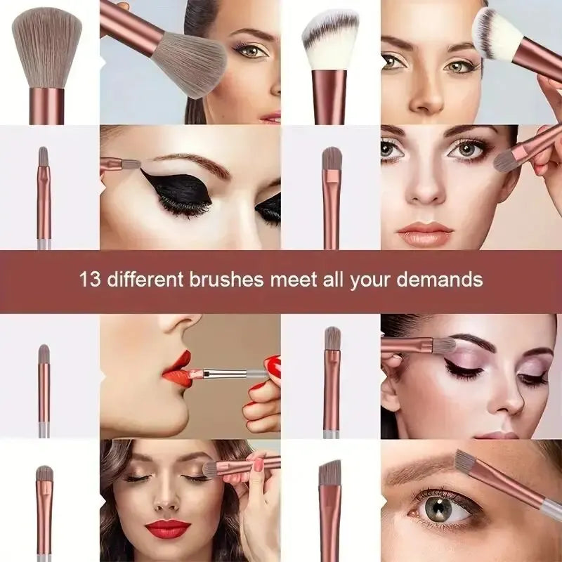 All-in-One Premium Brush Set – Perfect for Powder, Foundation, Eyeshadow & More
