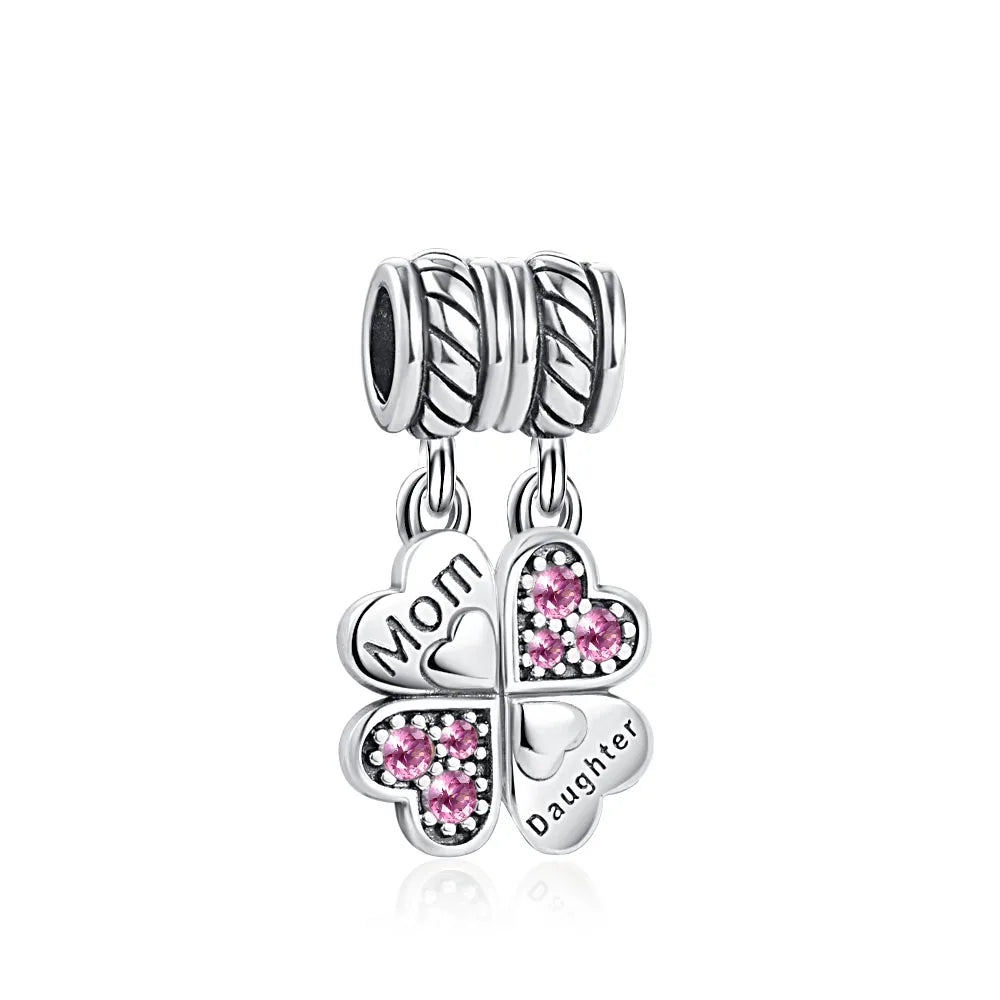 Accessories for bracelets made from 925 European silver, perfect for all family members and friends