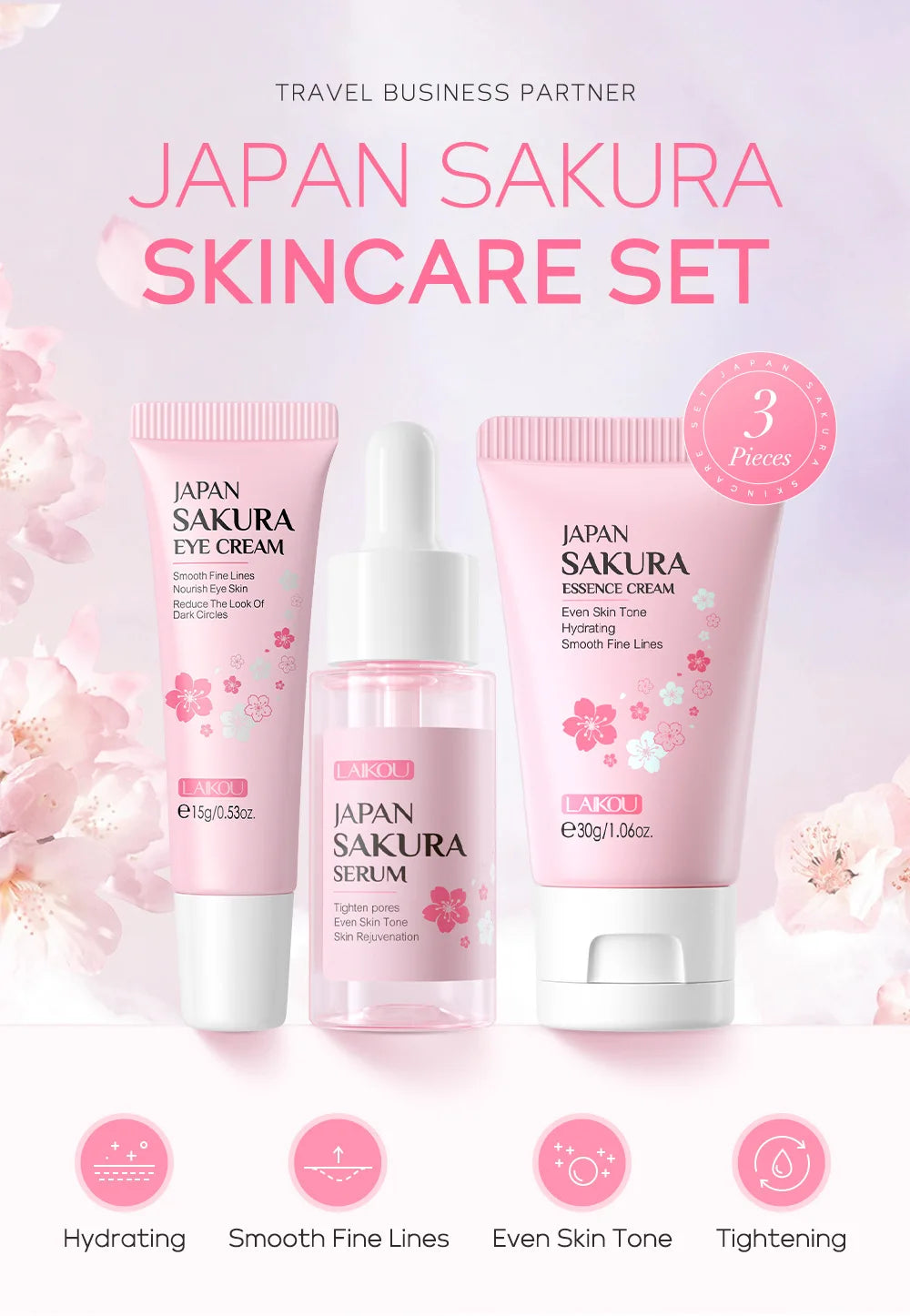 LAIKOU Luxury Set with Vitamin C & 24K Gold – Complete Glow & Premium Skincare Experience