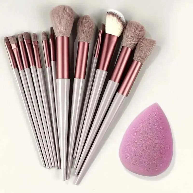 All-in-One Premium Brush Set – Perfect for Powder, Foundation, Eyeshadow & More