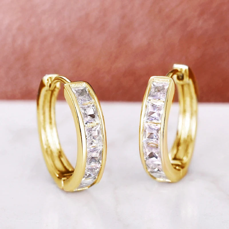 Huitan Classic Hoop Earrings – Simple and Elegant Jewelry Overflowing with Charm