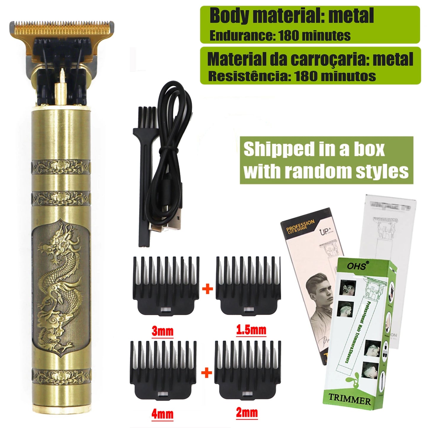 T9 Professional Hair Clipper – 0mm Precision Trimmer for Beard, Body & Hair Grooming