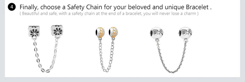 Accessories for bracelets made from 925 European silver, perfect for all family members and friends