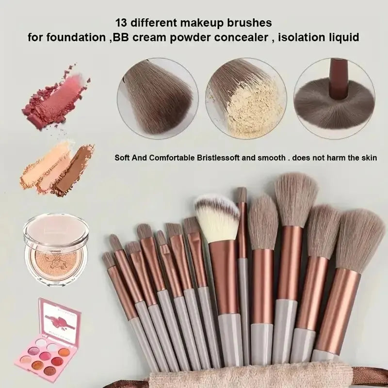 All-in-One Premium Brush Set – Perfect for Powder, Foundation, Eyeshadow & More
