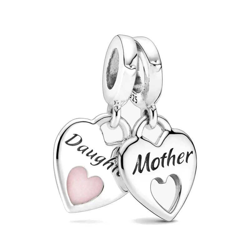 Accessories for bracelets made from 925 European silver, perfect for all family members and friends
