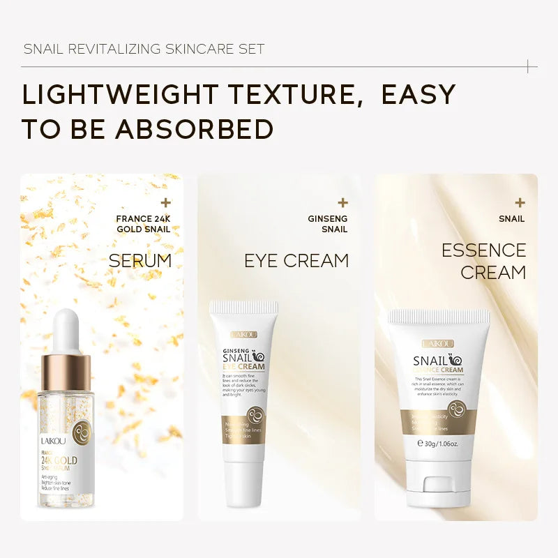 LAIKOU Luxury Set with Vitamin C & 24K Gold – Complete Glow & Premium Skincare Experience