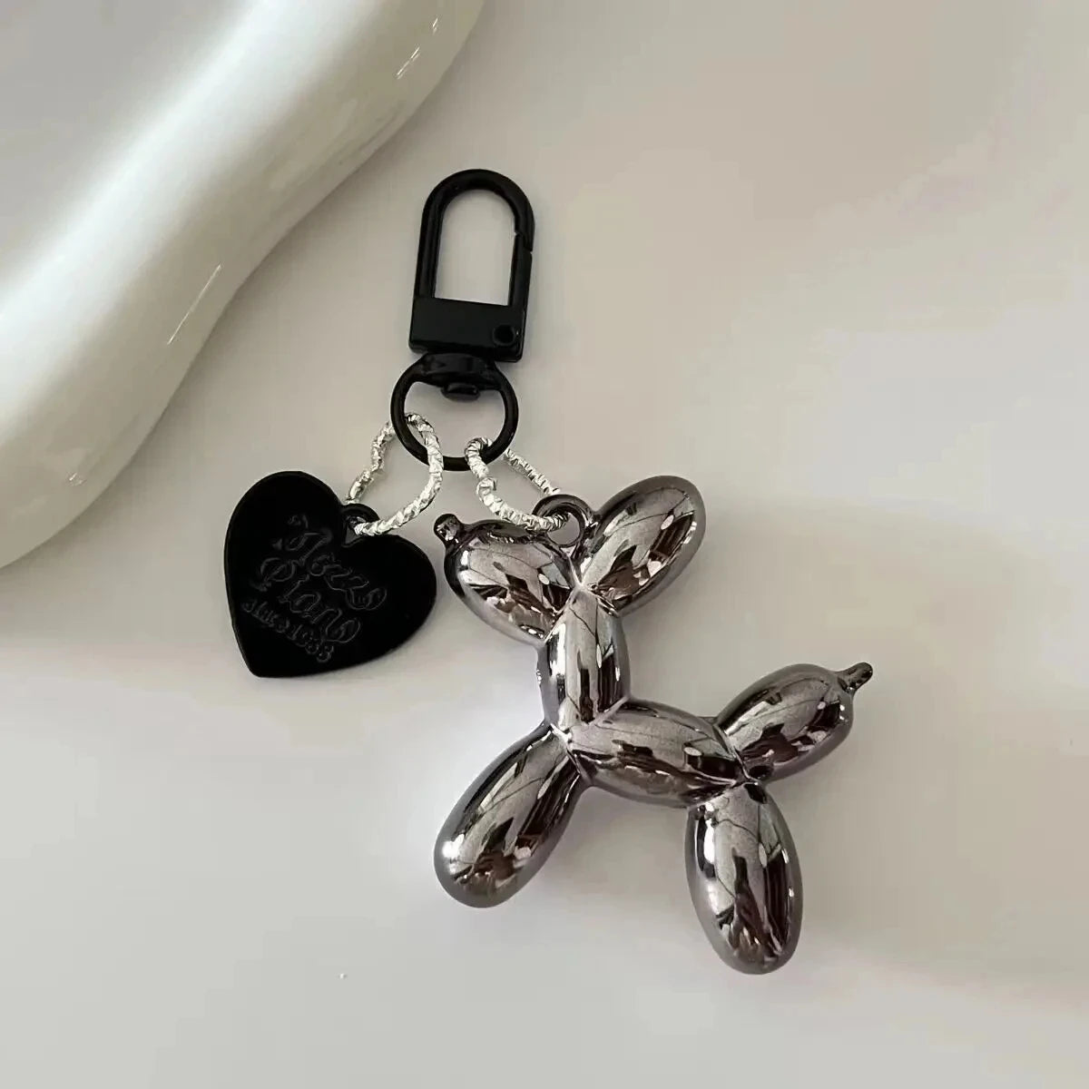 Korean Cute 3D Balloon Dog Keychain – Trendy and Playful Accessory for Mobile Phones