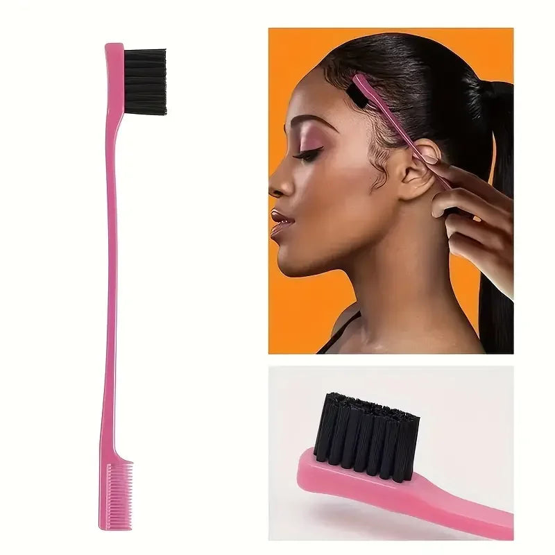 6PCS Professional Hair Styling Set – Brushes, Rat Tail Comb, Spray Bottle & Braiding Tools for Perfect Hair Control & Shine