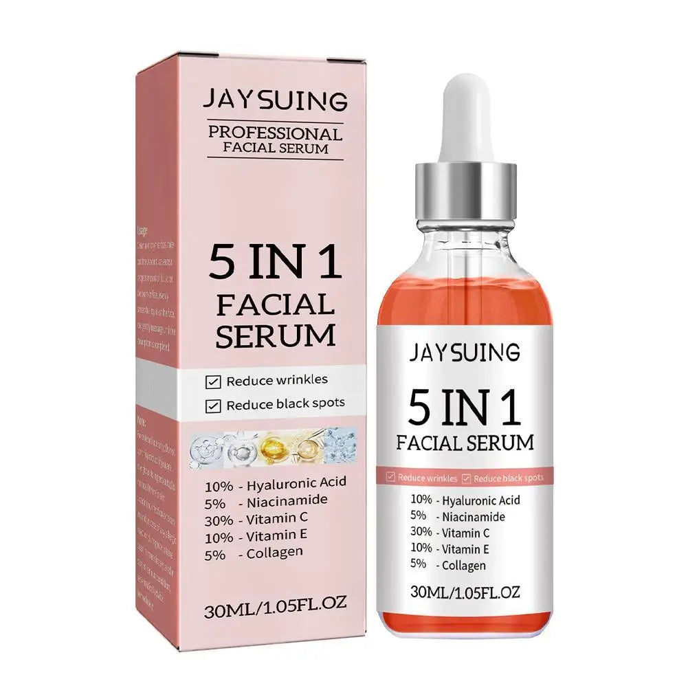 5-in-1 Prestige Facial Elixir – Ultimate Glow, Deep Hydration & Instant Firming with Vitamin C & Hyaluronic Acid Concentrate