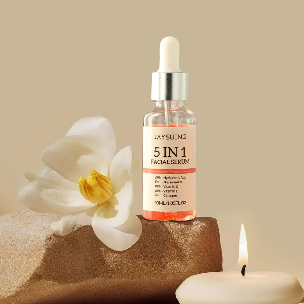 5-in-1 Prestige Facial Elixir – Ultimate Glow, Deep Hydration & Instant Firming with Vitamin C & Hyaluronic Acid Concentrate