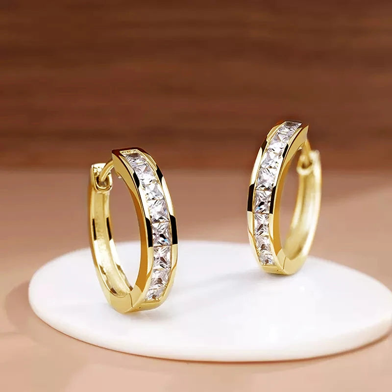 Huitan Classic Hoop Earrings – Simple and Elegant Jewelry Overflowing with Charm
