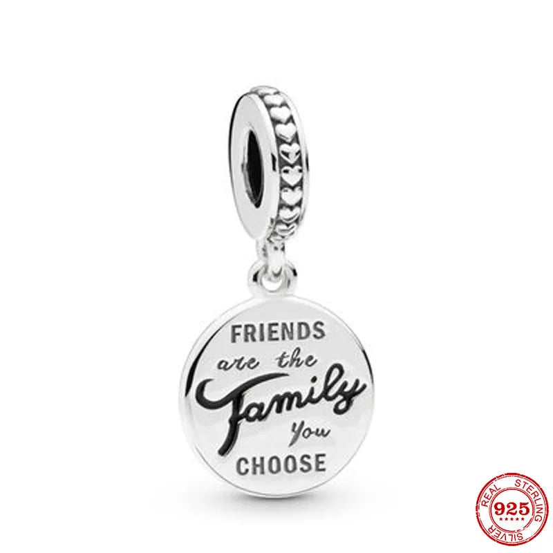 Accessories for bracelets made from 925 European silver, perfect for all family members and friends