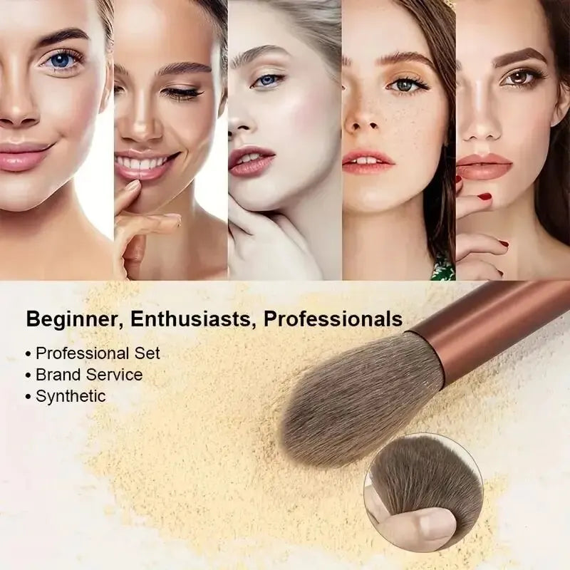 All-in-One Premium Brush Set – Perfect for Powder, Foundation, Eyeshadow & More