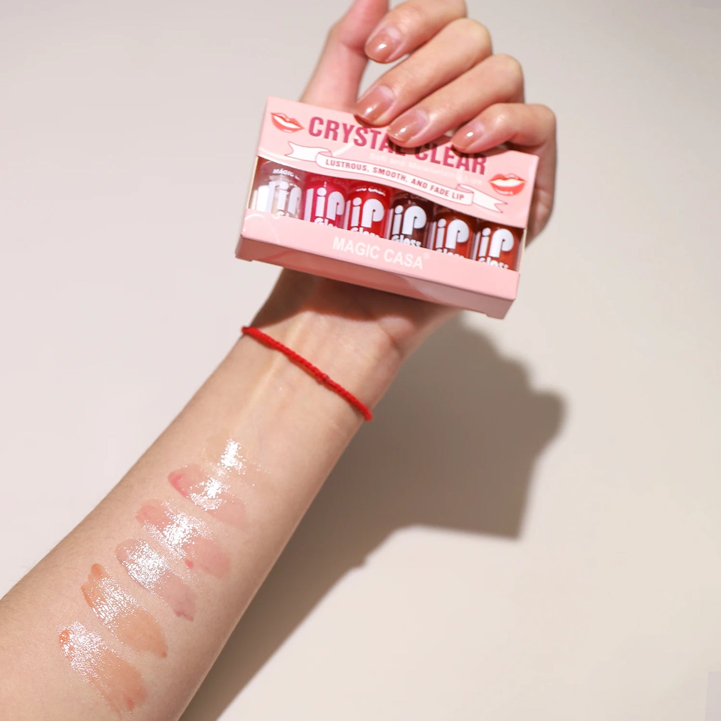 Luxury Hydrating Jelly Lip Oil Set – 6-Piece Mini Bottles with Long-Lasting Moisture & Smooth Glossy Finish
