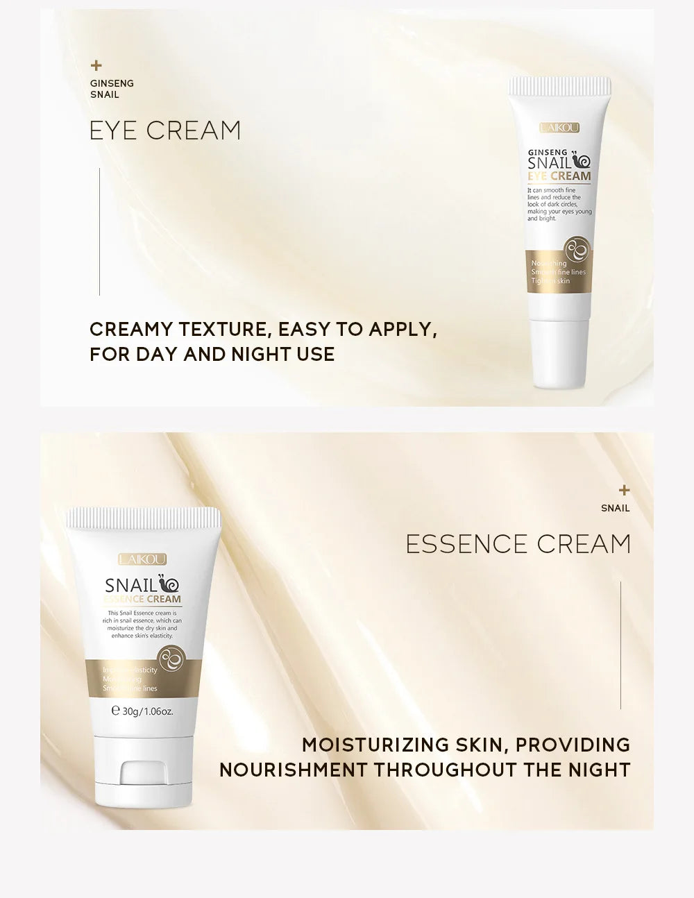 LAIKOU Luxury Set with Vitamin C & 24K Gold – Complete Glow & Premium Skincare Experience