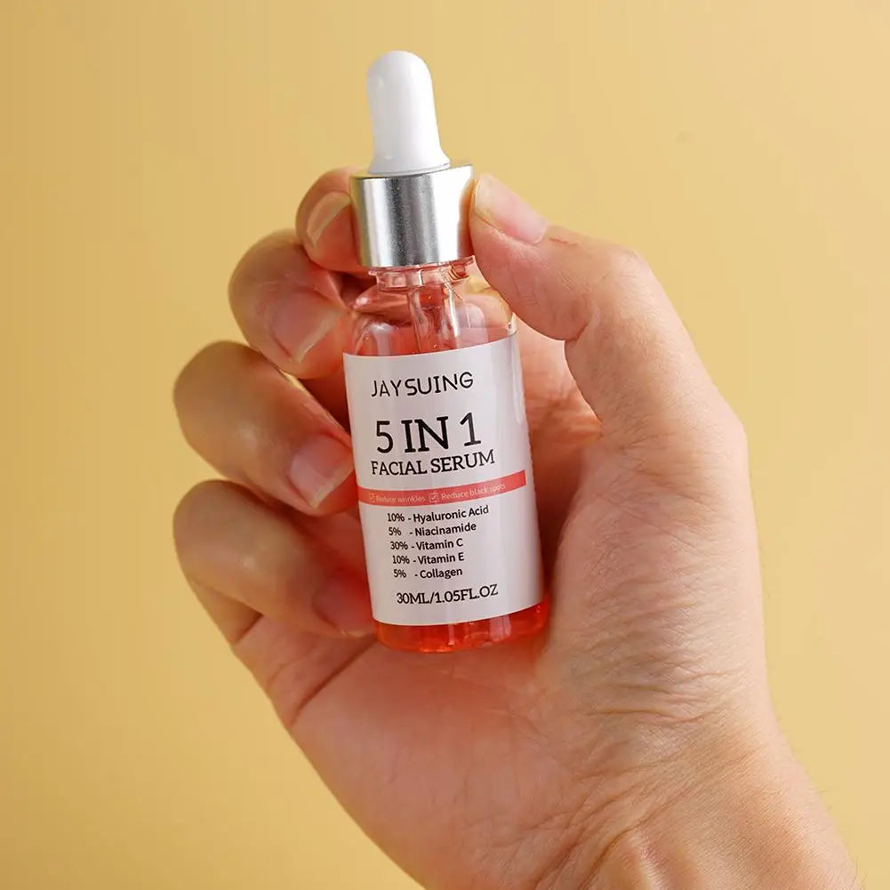 5-in-1 Prestige Facial Elixir – Ultimate Glow, Deep Hydration & Instant Firming with Vitamin C & Hyaluronic Acid Concentrate
