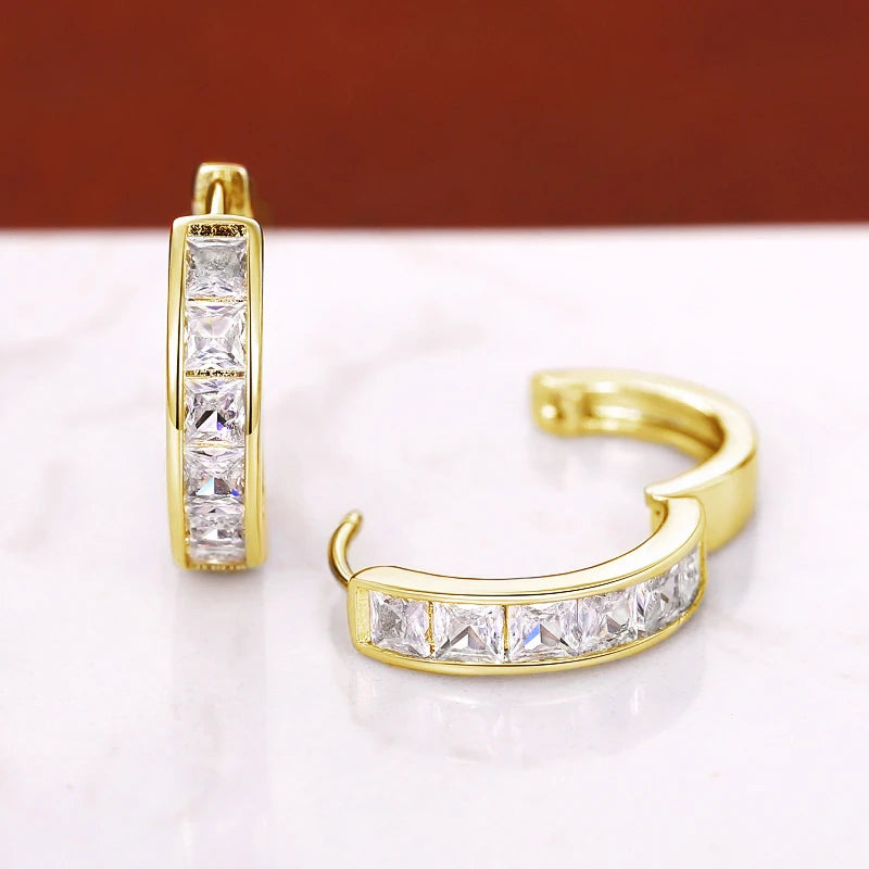 Huitan Classic Hoop Earrings – Simple and Elegant Jewelry Overflowing with Charm