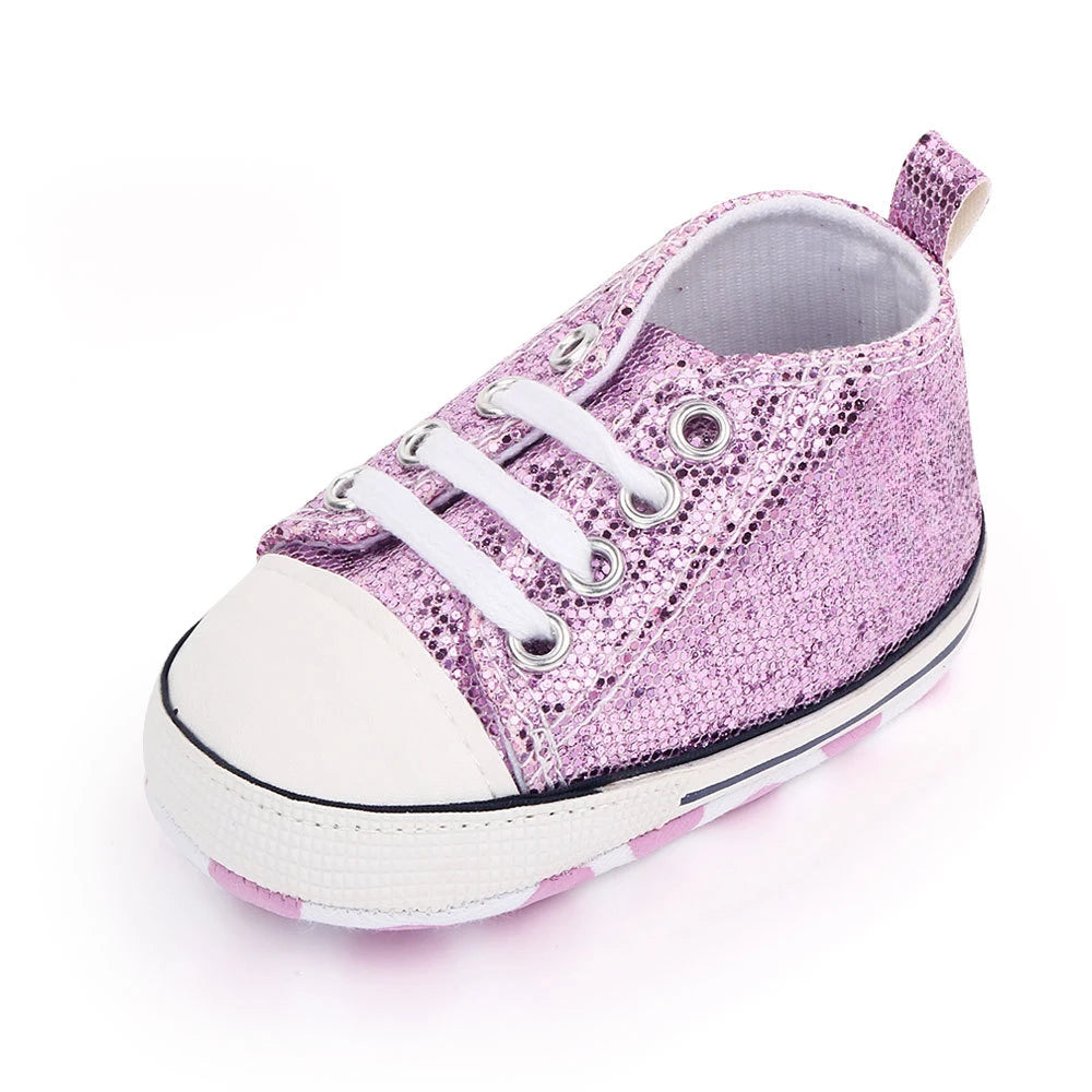 Chic Star-Print Baby Shoes – Stylish & Non-Slip for Early Walkers