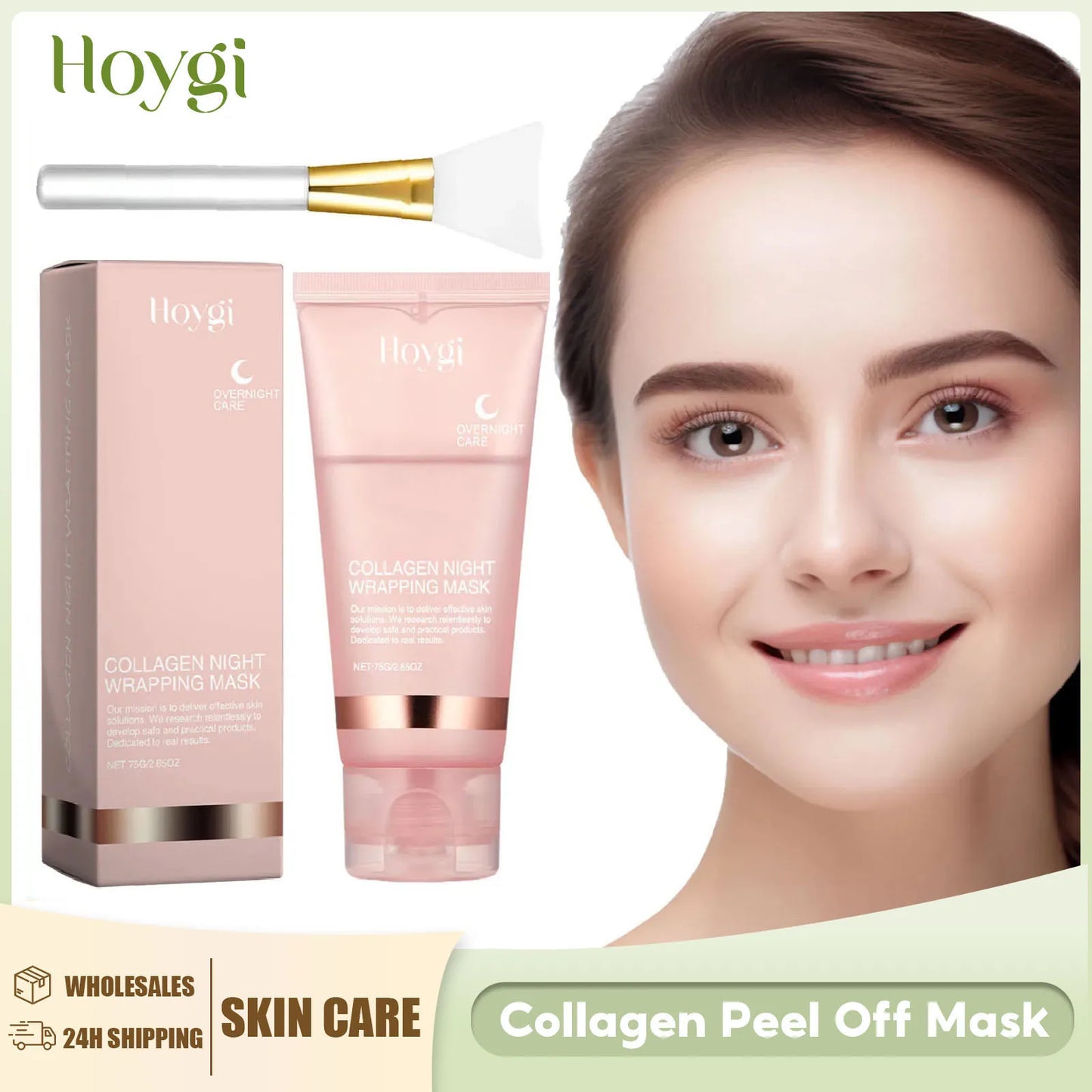 Luxury Collagen Exfoliating Mask – Deep Clean & Korean Skincare Radiance