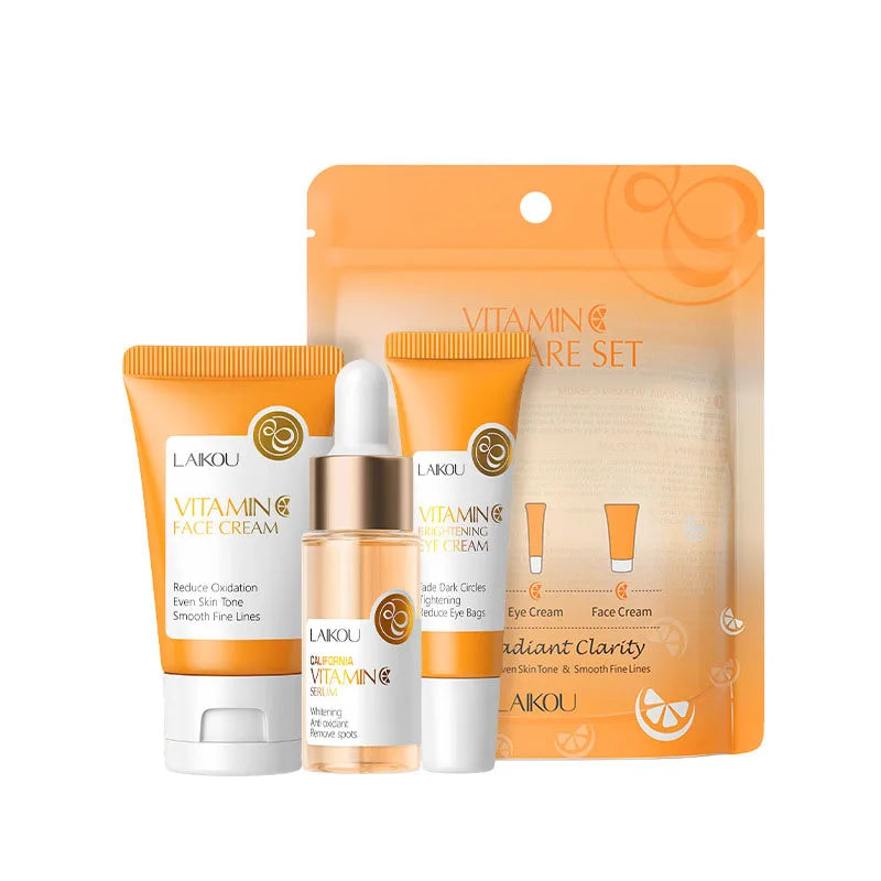 LAIKOU Luxury Set with Vitamin C & 24K Gold – Complete Glow & Premium Skincare Experience