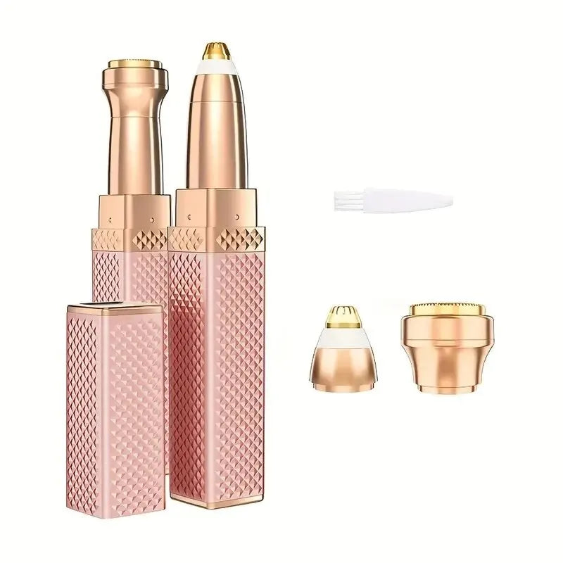 Luxury 2-in-1 Facial Hair Remover & Eyebrow Trimmer – Precision, Pain-Free Experience with Smart LED Light for a Flawless Look
