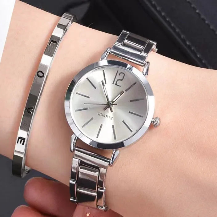 Golden Grace Duo Set: Watch and Bracelet