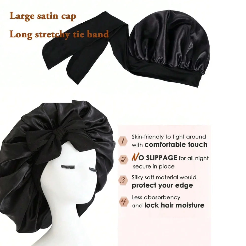 Elegant Sleeping Bonnet for Women & Men – Effortless Hair Protection