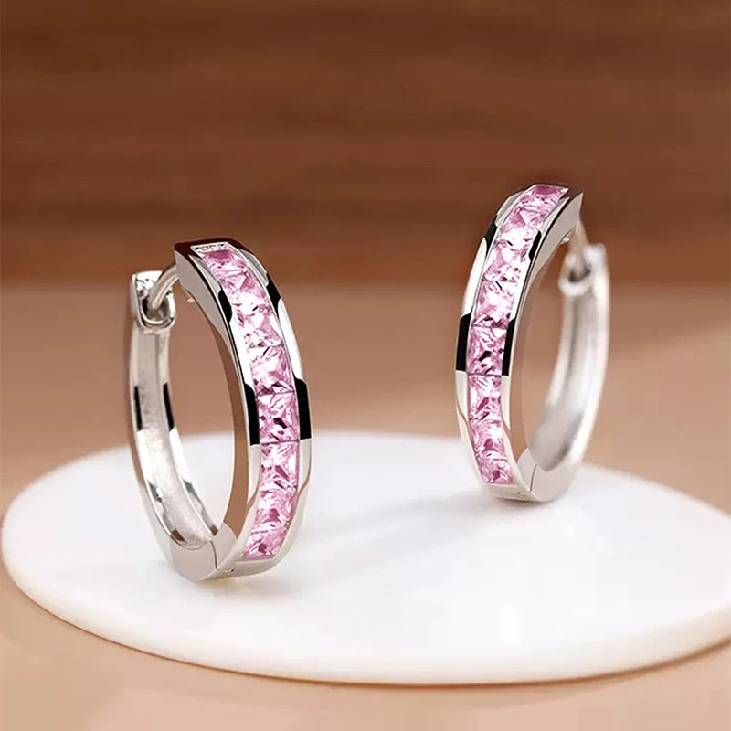 Huitan Classic Hoop Earrings – Simple and Elegant Jewelry Overflowing with Charm