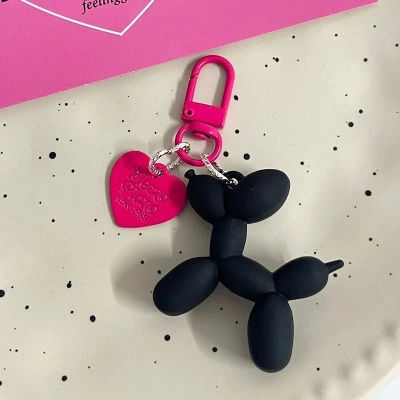 Korean Cute 3D Balloon Dog Keychain – Trendy and Playful Accessory for Mobile Phones