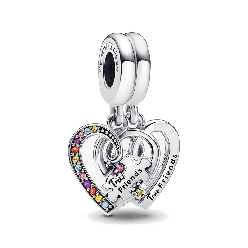 Accessories for bracelets made from 925 European silver, perfect for all family members and friends