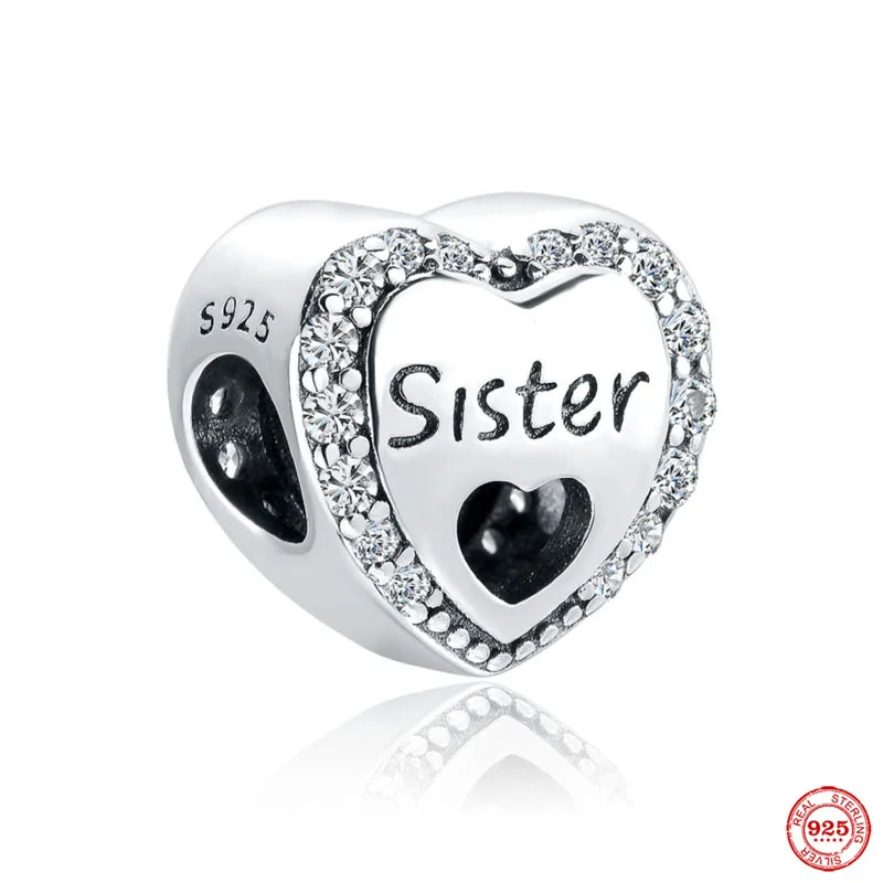 Accessories for bracelets made from 925 European silver, perfect for all family members and friends