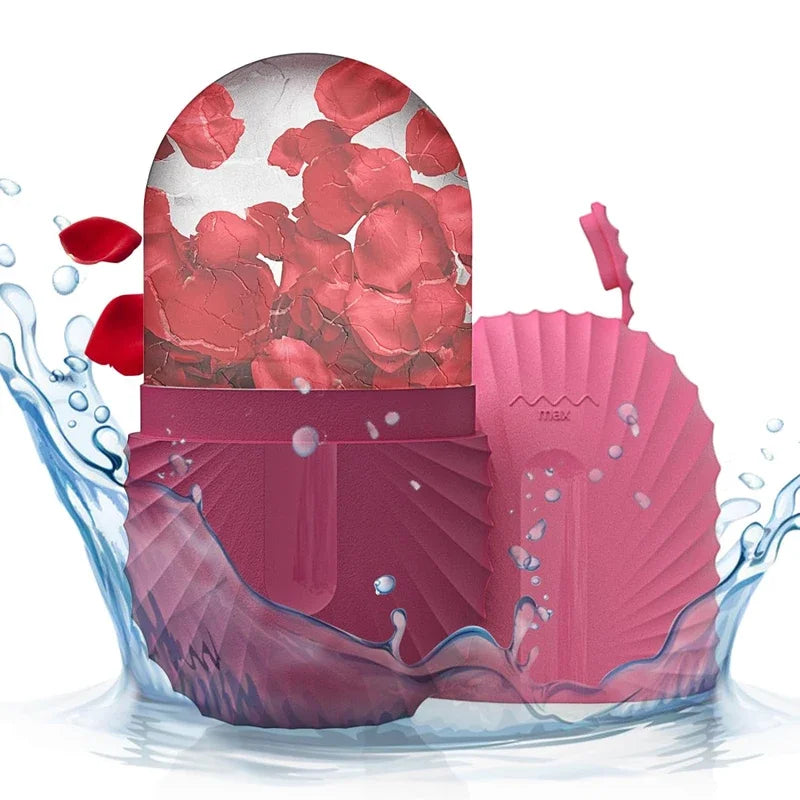Elegant Silicone Ice Face Roller – Instant Cooling, Puffiness Relief & Pore Refinement Elegance