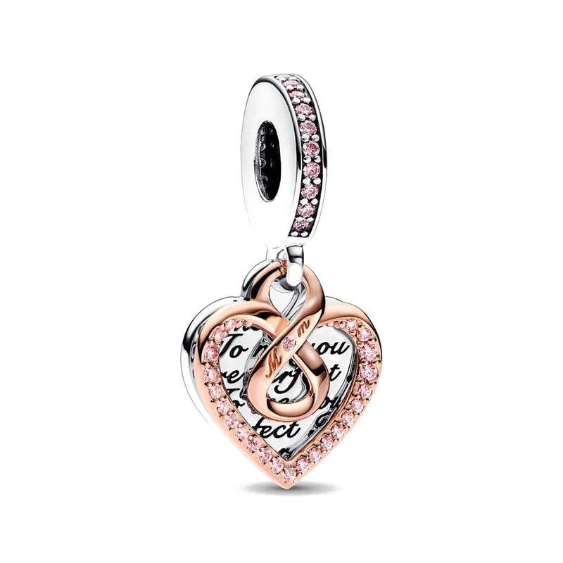 Accessories for bracelets made from 925 European silver, perfect for all family members and friends