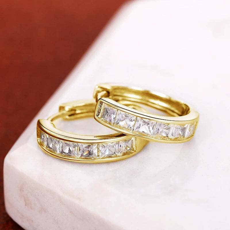 Huitan Classic Hoop Earrings – Simple and Elegant Jewelry Overflowing with Charm
