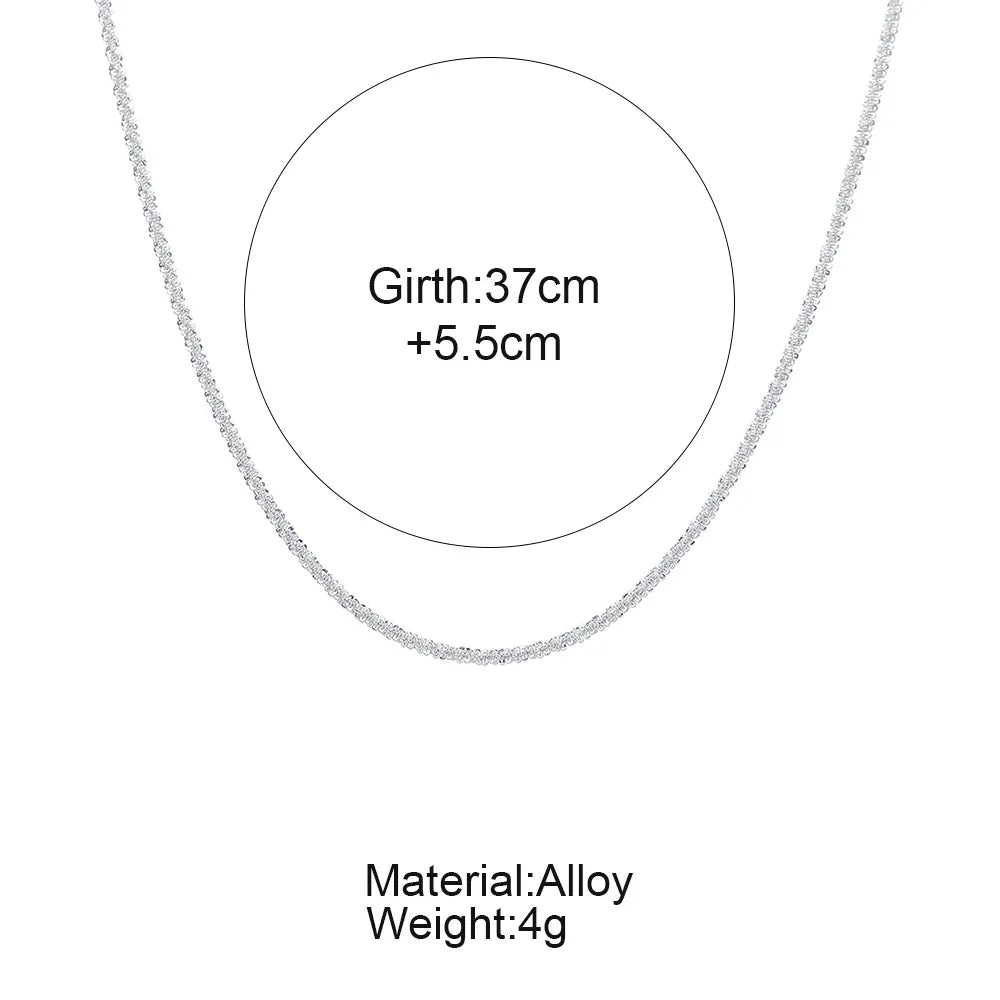 Silver Sparkling Necklace – A Trendy, Elegant Accessory to Shine in Every Occasion