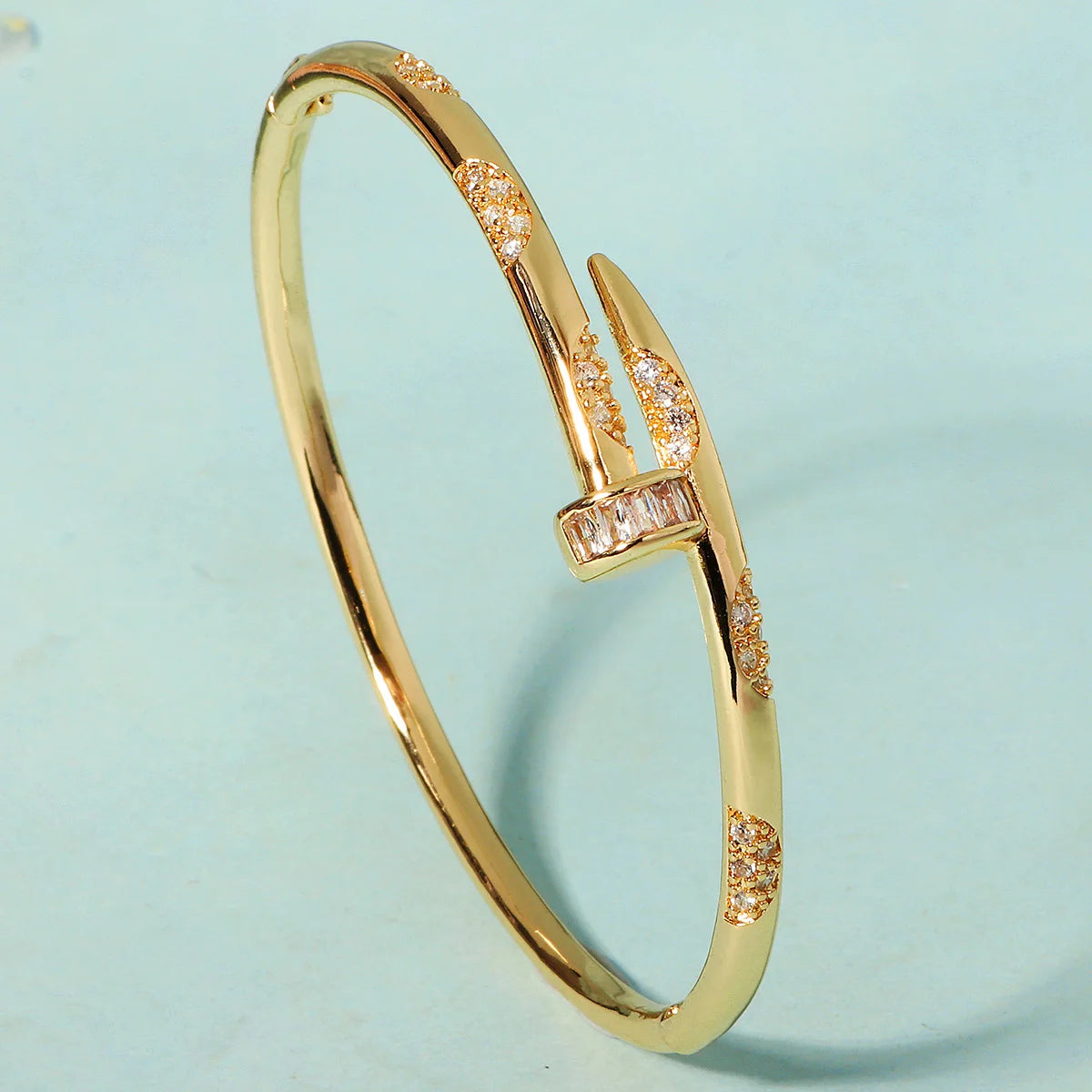 Miallo Royal Zircon Nail Bracelet – Luxury Women's Jewelry for Glamorous Events and Timeless Elegance