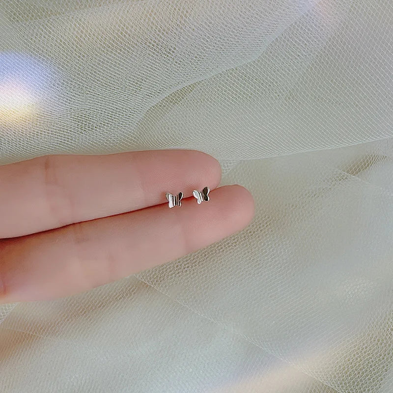 Heart Stud Earrings: Minimalist and Hypoallergenic Silver Star Design – Perfect Daily Wear Jewelry Gift for Women and Girls