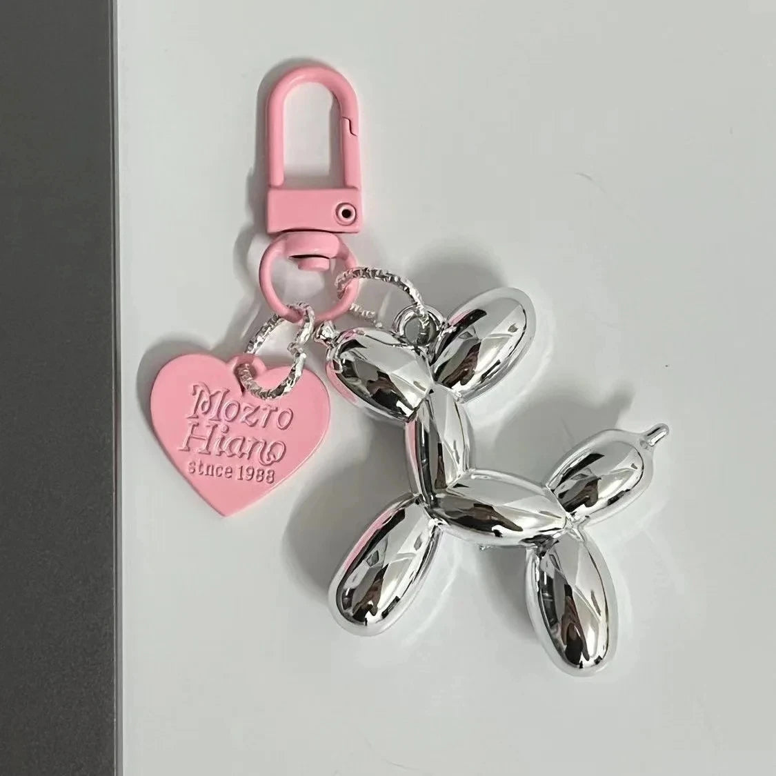 Korean Cute 3D Balloon Dog Keychain – Trendy and Playful Accessory for Mobile Phones