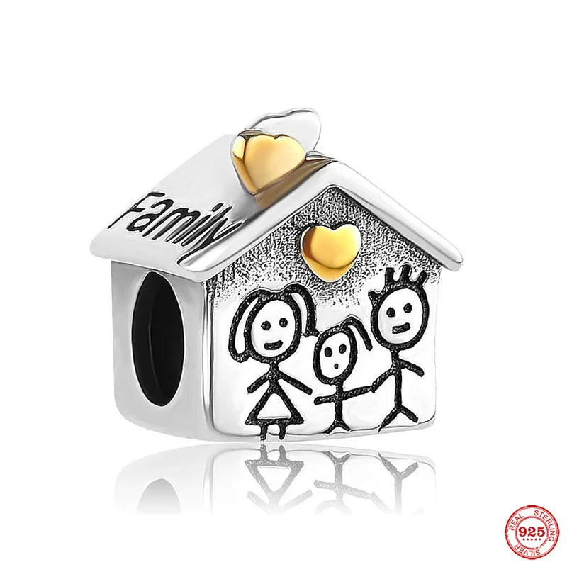Accessories for bracelets made from 925 European silver, perfect for all family members and friends