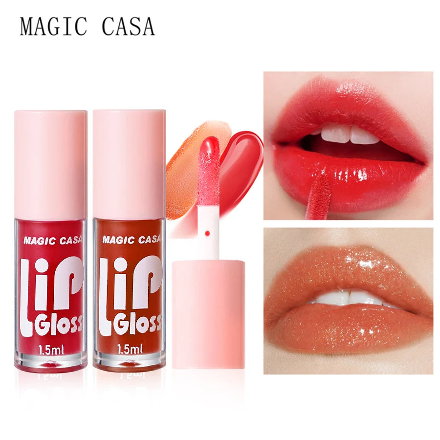 Luxury Hydrating Jelly Lip Oil Set – 6-Piece Mini Bottles with Long-Lasting Moisture & Smooth Glossy Finish